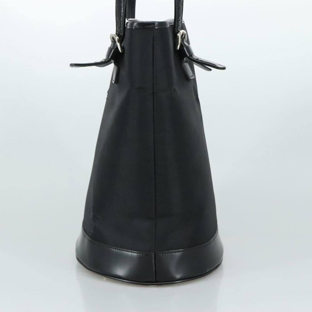Burberrys Blue Label Tote Bag Nylon Black Auth bs21183 - Picture 3 of 16